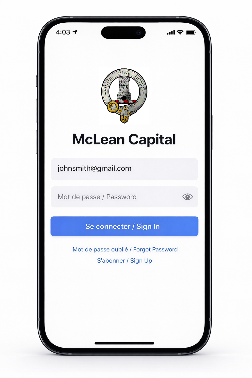 McLean Capital App